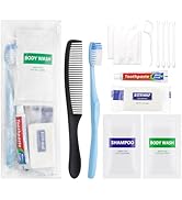 Pack of 10 Basic Toiletry Kits, Hygiene Kit Bulk, Individually Packed, Homeless Care Package Supp...