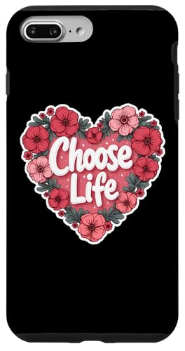 Choose Life Floral Heart Pro-Life Womens Unborn Child Baby �X�}�z�P�[�X iPhone 7 Plus/8 Plus �p