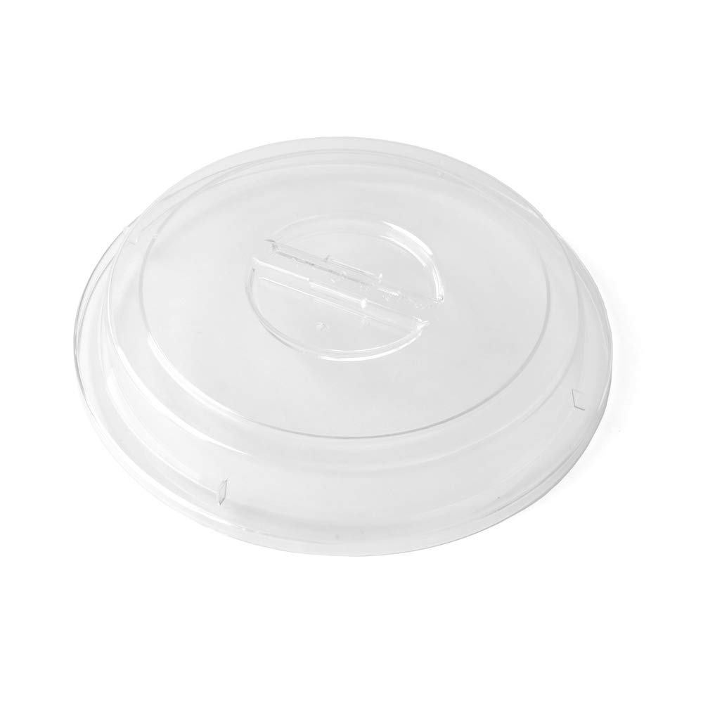 Holst Porzellan CT 026 DE, 2-tlg. Speisen-Servierset 25,5 cm mit Cloche/Deckel glasklar | mit Cloche/Deckel, glasklar