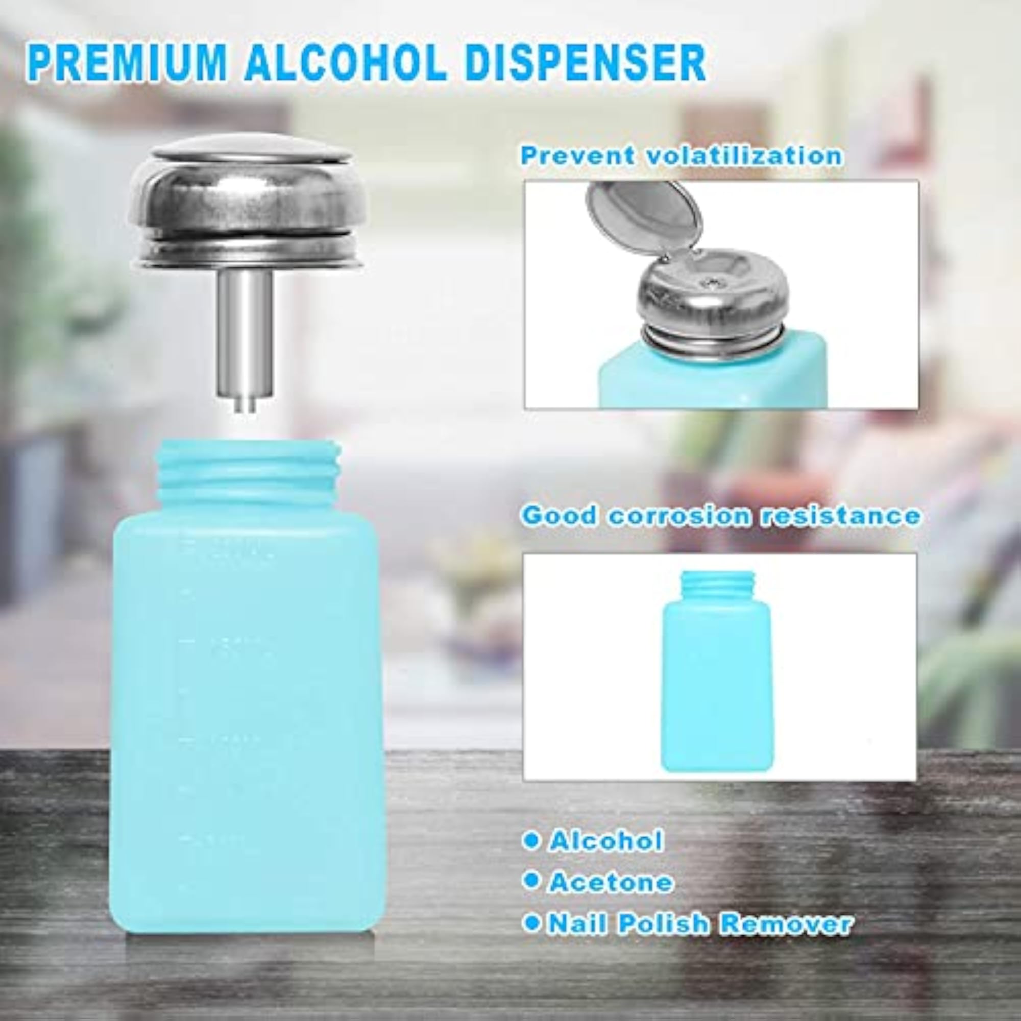 2 pcs 200ml Push Down Dispenser Pump Bottle
