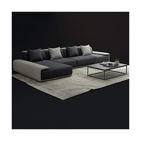WSN Corner Sofa, L-Shaped Sof Upgrade Garden Furniture Corner Sofa Conservatory Modular Rattan Corner Sofa Set with Furniture Fitting Cover - Image 8
