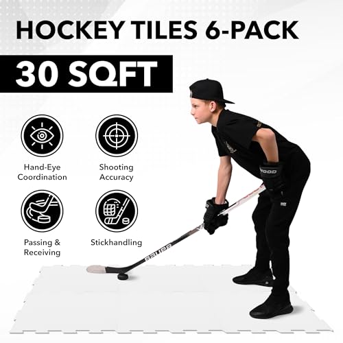 image for ACE HOCKEY Synthetic Ice Tiles - Simulates Real Ice - Dryland Hockey T