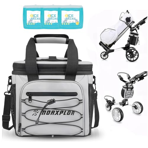 MORXPLOR Golf Cart Cooler with Magnetic Lid 12-Can...
