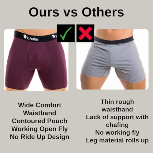 Men's Premium Underwear, Cotton Boxer Briefs, 3-Pack, Assorted Colors3