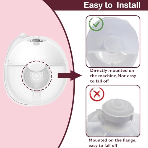 Image of 8PCS Duckbill Valves & 2PCS Diaphragm Compatible with Momcozy M5 Wearable Breast Pump, Replacement Pump Parts Accessories Compatible for M5 Momcozy, Not Original Mom Cozy Accessories