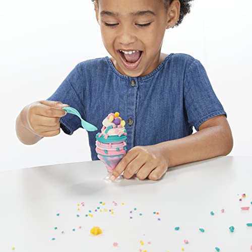 Play Doh Glaces Fantastiques Magical Frozen Treats Playset 4 Pots de Couleurs Doubles - vue 8