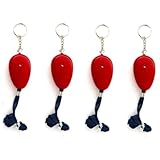 4X Panikalarm zum umhängen mit Schlüsselring inkl. Batterie Personenalarm Taschenalarm