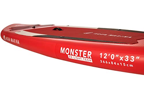 Aqua Marina Monster Inflatable Paddle Board, 363 cm, Red