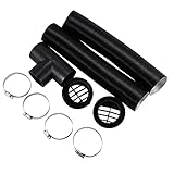 Ticarus 60mm Auto Heizung Rohr Kanal T Stück Warmluftauslass Entlüftungsschlauch Set für Standheizung Eberspacher