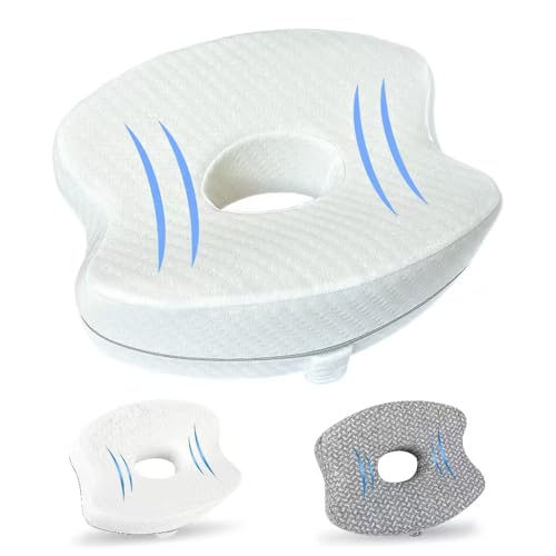 LVQVEV Knee Pillow for Side Sleepers, Leg Pillow for Side Sleeping, Pillow Between Legs for Side Sleeping, Memory Foam Ergonomic Pillow, Pillow for Between Knees While Sleeping