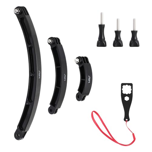 Bras d'extension incurvé 3 en 1 HSU support monopode réglable GoPro DJI