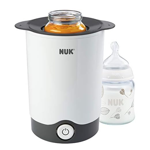 NUK Calentador de biberones Thermo Express, calentamiento especialmente rápido y suave en solo 90 segundos, para vasos y biberones