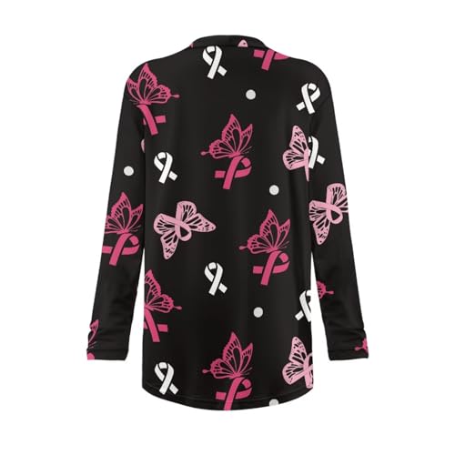 Image of Women's Lightweight Cardigans with Pockets Trendy Long Sleeve Open Front Cardigan Casual Tops Jackets Fall Oufits S-2XL