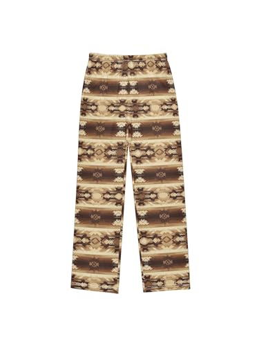 Ethnic Vintage Brown Boys Pants for Kids Jogger Pants with Pockets S