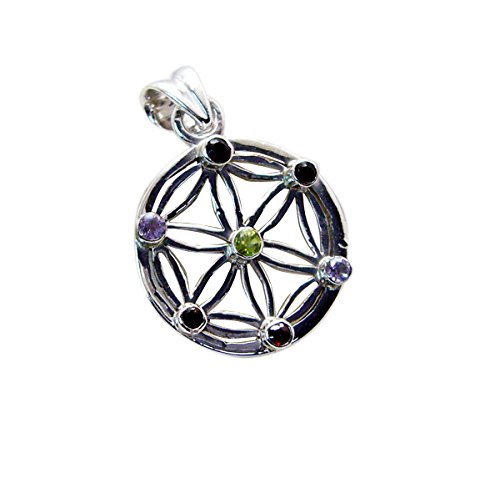 Pendentif crâne argent RIYO et gemmes | Le cadeau d'anniversaire idéal pour elle
