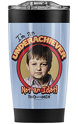 Two and A Half Men Jake Stainless Steel Tumbler 20 oz Coffee Travel Mug Cup, Vacuum Insulated & Double Wall with Leakproof Sliding Lid | Great for Hot Drinks and Cold Beverages