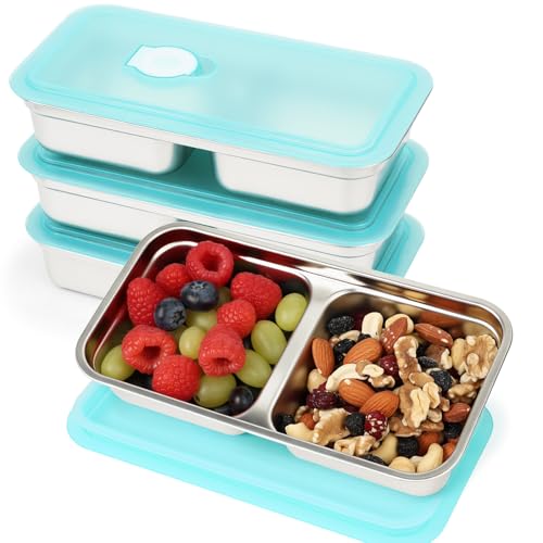 YQL 4 Pack Stainless Steel Snack Containers...