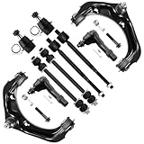 SCITOO 10pcs Suspension Kit Fit 2006-2010 For Ford Explorer For Mercury Mountaineer w/Parts Upper Control Arm, Lower Ball Joint, Sway Bar Link, Outer Inner Tie Rod End