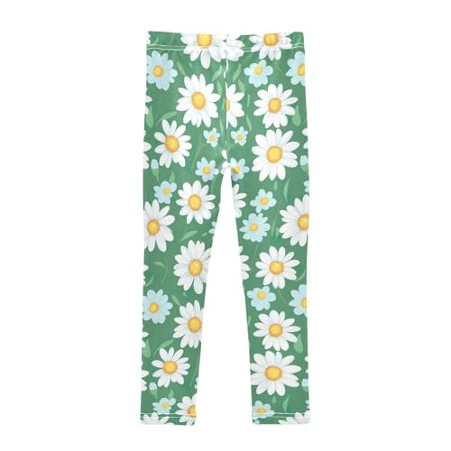 Girls' Leggings White Daisy Flowers Kids Yoga Tights Pants 1 Pack 208585862