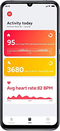 Image of XIAOMI Mi Band 4C 1.08Inch Large Screen Waterproof Level Bracelet /Fitband Smart Fitness Band (Black)