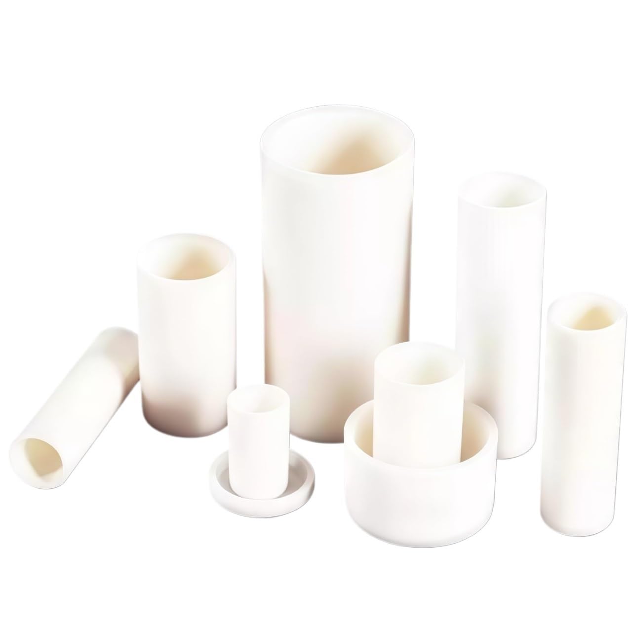 Crogiolo in ceramica Crogiolo, Crogiolo ceramico in allumina cilindrica al 99,5% da 50 ml, diverse dimensioni(50ml 30x100mm 1pcs)