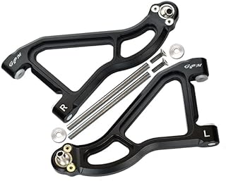 GPM for Traxxas Unlimited Desert Racer 4X4 (#85076-4) Upgrade Parts Aluminum Front Upper Suspension Arm - 1Pr Set Black