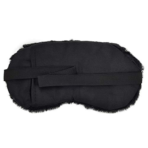 Image of Jenna Eye Mask for Sleeping | Soft Sleep Mask for Girls, Women & Children | Colorful Eye Cover for Travel, Naptime & Night Sleep (Fur Sweet Black)