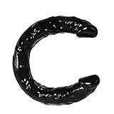 Women 17 Inch Realistic Silicone-Dǐlldo Body-Safe Material Strong Suction Cup Ultra Soft Lifelike Dilldó Toy Classic Wand for Women Brithday,Beginner Trainer Set Muscle Foot Back Tool YF32 (Black)