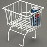 Pacific Customs White Retro Looking Wire Storage Basket Cup Holder Fits All Vw Beetle, Thing, Karmann GHIA, Or Manx
