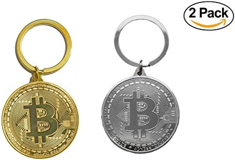 Bitcoin Coin Collector’s Set | Each Coin Comes w/ a Plastic Round Display Case | (Keychain Crypto Pack)