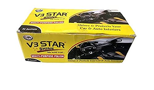 LUVIK V3 Star Shine Multipurpose Car Polish 30Pcs 15ml pouch