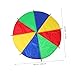 WOONEKY 2M Rainbow Parachutes for Diameter Equipment for Preschool Learning Activities Team Game for S Gymnastic Cooperative Play