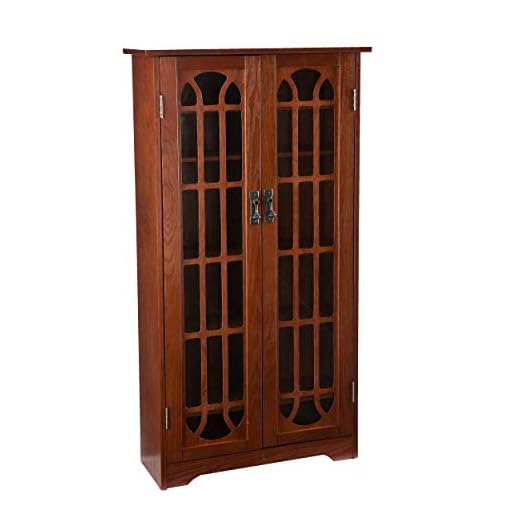 Oak Media Cabinet for DVDs and CDs