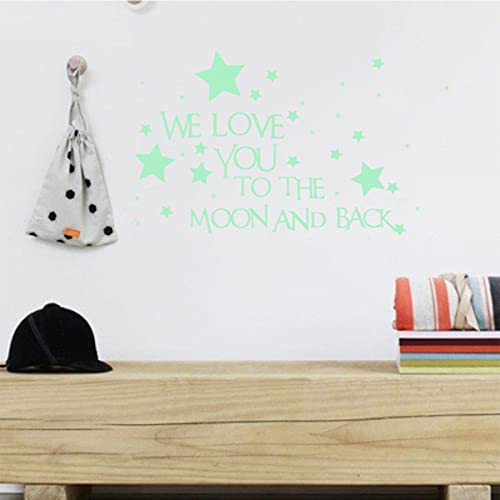 Vinilo Decorativo Infantil «We Love You To The Moon» miniatura 2