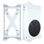 Q-View Xbox Series S Wall Mount Bracket By Q-View - NV-2000W - Secure Under Desk Mounting - Signature X Design - Mounting Kit Supplied - Made In UK - Plastic - White