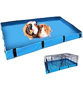 kathson 47x24 Guinea Pig Cage Liners Washable Guinea Pig Bedding Liner Base Small Animals Habitat...