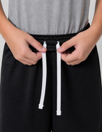 Image of Liberty Pro 5 Pack Youth Boys Athletic Mesh Basketball Shorts | Quick-Dry, Pockets, Knee-Length, Regular Fit, Kids, Teens, for Gym Sports Activewear
