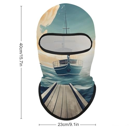 Balaclava para hombre, máscara para esquí, ciclismo y actividades al aire libre, cubreboca y cuello multifuncional miniatura 2
