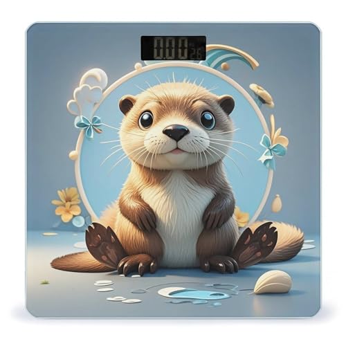 Báscula Digital para Baño con Diseño de Nutria miniatura 1