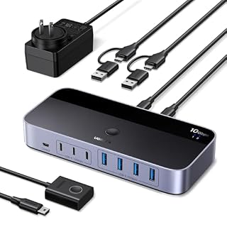 UGREEN 10Gbps Switch USB C 3.2 Commutateur KVM 2 PC Entré…