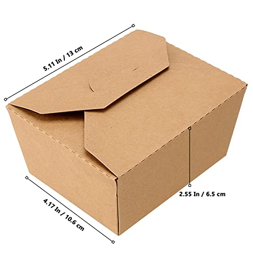 MUKLEI 70 Pack 30 oz Take Out Food Containers, Kraft Paper Food Container Microwaveable Kraft Brown Take Out Boxes, Disposable Lunch To Go Box Containers for Kitchen, Restaurant, Party by MUKLEI - Image 2