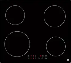 Fogão de Indução Life 4 Zonas 60cm Preto Vidro Cerâmico PK-B46414 | Cooktop com Controle Touch | Eficiência e Segurança para Cozinha Moderna, Design Elegante