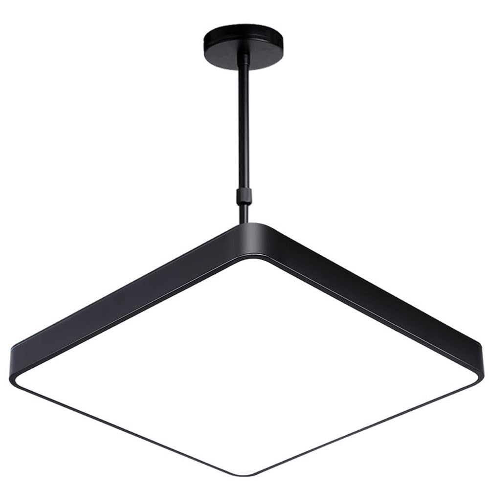YQZQXWA Simple LED Chandeliers Metal Acrylic Lampshade Mall Pendant Lamp Shop Hanging Light Commercial Ultra Bright 36W Shooting Lights Chess and Checked Square Ceiling Lamp innovate