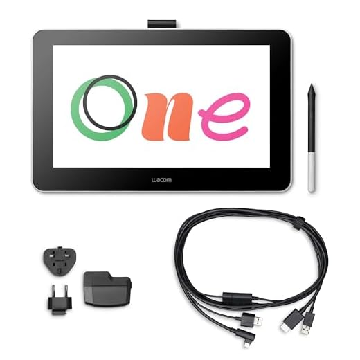 Wacom One Creative Pen Display de 13.3", Software Incluido para Esbozo y Dibujo en Pantalla, 1920 x 1080 Full HD, Colores Vivos y lápiz Digital preciso, óptima para Oficina en casa y e-Learning, Negro