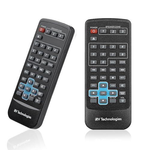 Replacement Wireless Remote Control for IRV Technology Car Stereo IRV32V2/IRV66/IRV33/IRV34/GT1.0 Three Zones Wall Mount Car Audio Receiver