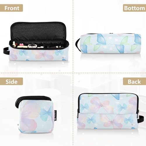 Bolsa de viaje para herramientas de cabello Butterfly Sky Blue para plancha, rizadora, secador y accesorios de estilizado. Organizador resistente al calor con diseño 2 en 1. miniatura 5