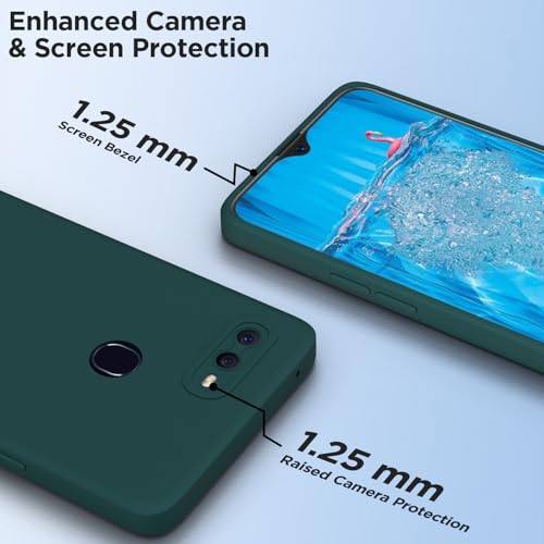 Image of Outlouders Back Cover for Oppo F9 / F9 Pro / A5 / A5S | Camera Protection | Durable Soft Matte Silicone Bumper Case (Green)