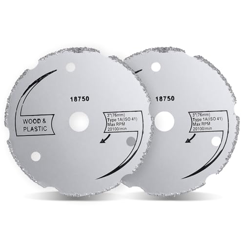 2Pcs 3-inch Bore Carbide Circular Saws Compatible with Dremel SM500 Saw Max