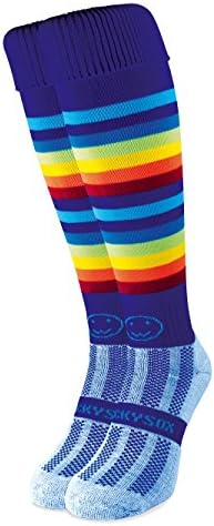 WackySox Rainbow Rugby Socks, Knee Length, Hockey Socks, Sports Socks