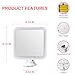 Secura Magnifying Vanity Lighted Makeup Mirror 10X with Natural Warm and White LED Lighting and Locking Suction